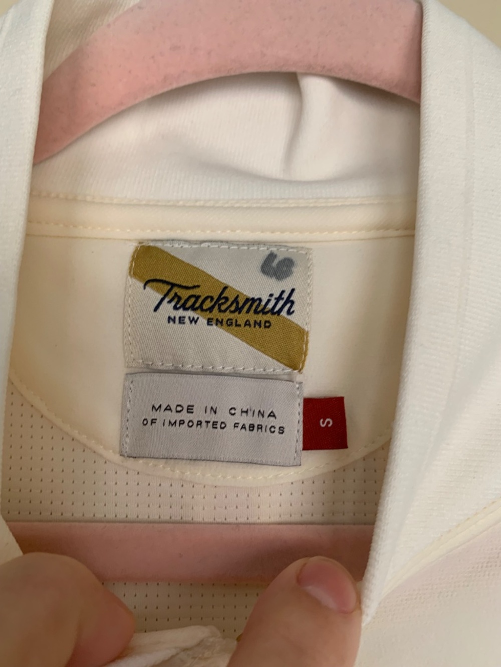 Tracksmith Ivory Beige 1/2 Zip Vest Harbor Shell Top Sz.S Running Athletic Shirt - Picture 10 of 16